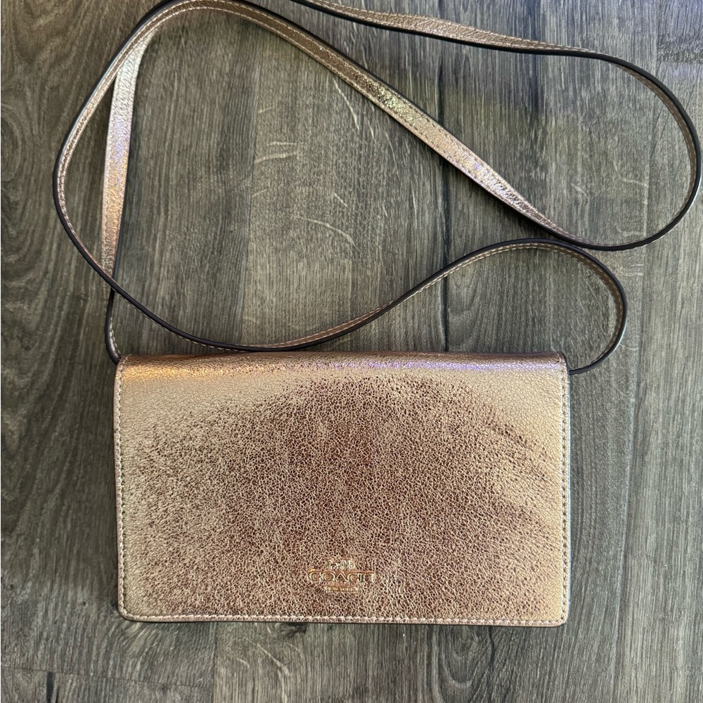 COACH Hayden Crossbody Clutch in Rose Gold